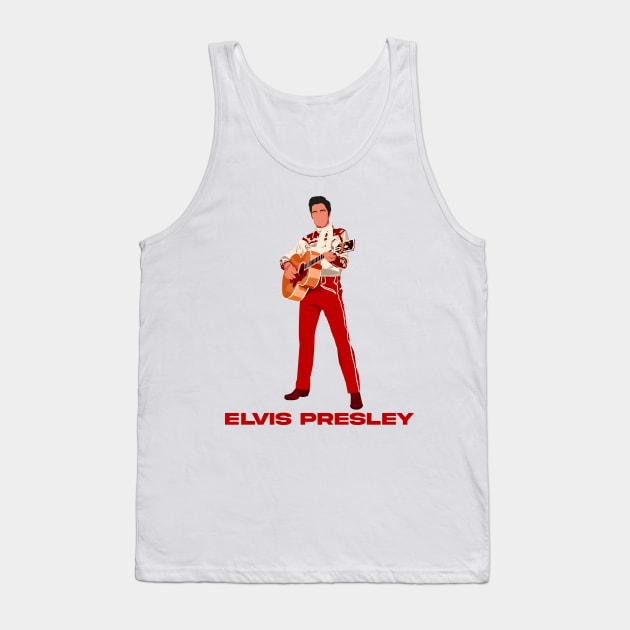 The King of Rock and Roll Tank Top by origin illustrations